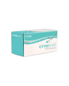 Cytoplast PTFE Non Resorbable Sutures 3/0 - FS-2 / 3/8 Circle / 19mm - 18" (Undyed) - 12 Threads/Box