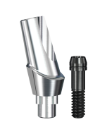 Implant Direct™ Dentistry RePlant 15° Angled Contoured Titanium Abutment (3.5mmD Platform x 2mmL Collar Height) - 1 / Per Box