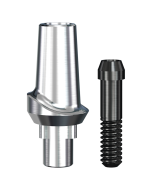 Implant Direct™ Dentistry RePlant Straight Contoured Titanium Abutment (5.44mmD Width x 4.3mmD Platform x 1mmL Collar Height) - 1 / Per Box