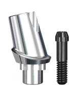 Implant Direct™ Dentistry RePlant 15° Angled Contoured Titanium Abutment (6.0mmD Platform x 1mmL Collar Height) - 1 / Per Box