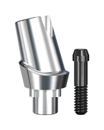 Implant Direct™ Dentistry RePlant 15° Angled Contoured Titanium Abutment (6.0mmD Platform x 2mmL Collar Height) - 1 / Per Box
