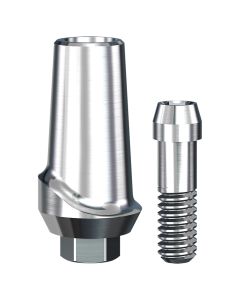 Implant Direct™ Dentistry ScrewPlant Straight Contoured Titanium Abutment (4.7mmD Width x 3.7mmD Platform x 1mmL Collar Height) - 1 / Per Box
