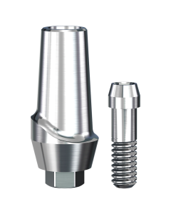 Implant Direct™ Dentistry ScrewPlant Straight Contoured Titanium Abutment (4.7mmD Width x 3.7mmD Platform x 2mmL Collar Height) - 1 / Per Box