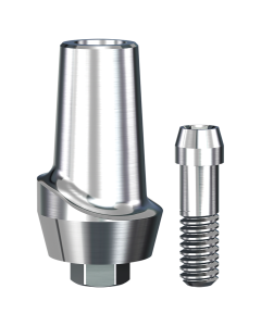 Implant Direct™ Dentistry ScrewPlant Straight Contoured Titanium Abutment (5.7mmD Width x 4.7mmD Platform x 2mmL Collar Height) - 1 / Per Box