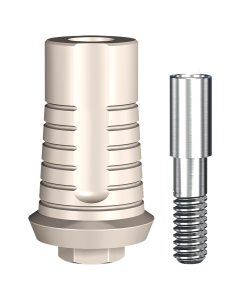 Implant Direct™ Dentistry ScrewPlant Plastic Engaging Temporary Abutment (5.7mmD Platform x 1mmL Collar Height) - 1 / Per Box