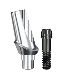 Implant Direct™ Dentistry RePlant 15° Angled Contoured Titanium Abutment (3.5mmD Platform x 0.75mmL Collar Height) - 1 / Per Box
