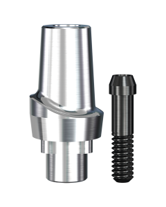 Implant Direct™ Dentistry RePlant Straight Contoured Titanium Abutment (6.45mmD Width x 6.0mmD Platform x 2mmL Collar Height) - 1 / Per Box