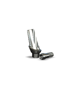 Implant Direct™ Dentistry Legacy 15° Angled Contoured Titanium Abutment (3.5mmD Platform x 1mmL Collar Height) - 1 / Per Box