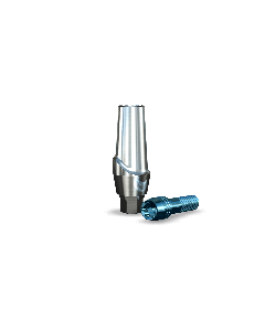 Implant Direct™ Dentistry Legacy Straight Contoured Titanium Abutment (3.7mmD Width x 3.0mmD Platform x 2mmL Collar Height) - 1 / Per Box