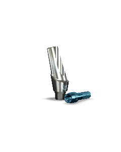 Implant Direct™ Dentistry Legacy 15° Angled Contoured Titanium Abutment (3.0mmD Platform x 2mmL Collar Height) - 1 / Per Box